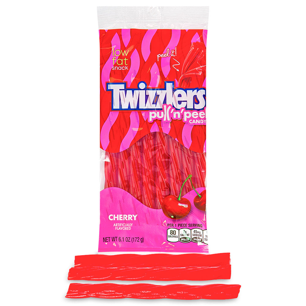Twizzlers Pull-N-Peel Cherry Candy 6.1oz