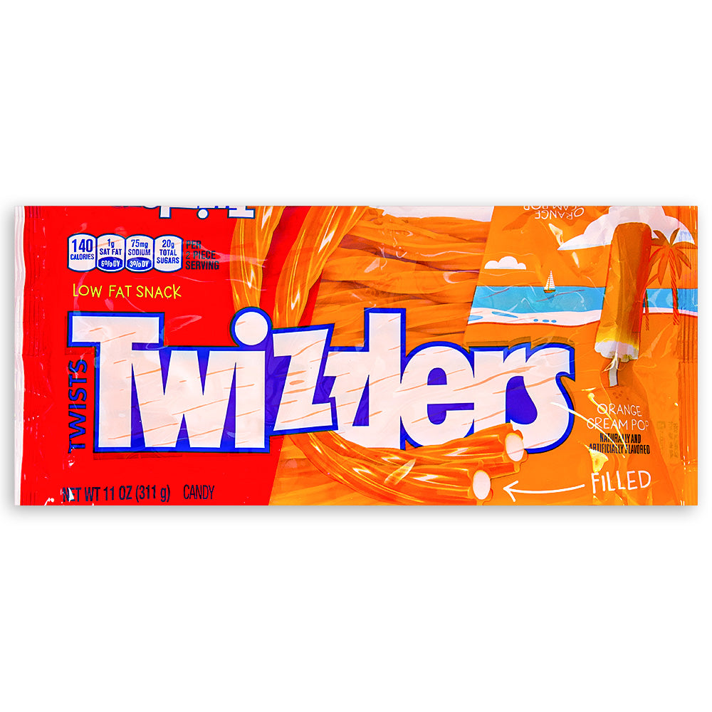 Twizzlers Orange Cream Pop 11oz Front