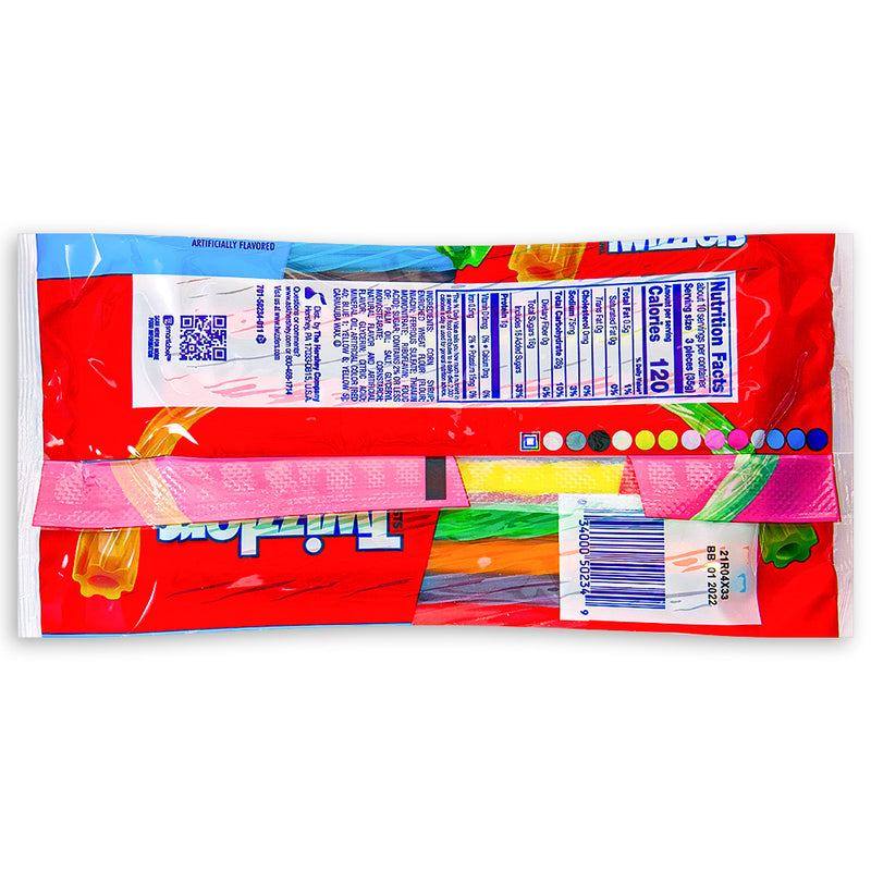 Twizzlers Twists Rainbow Candy 12.4oz Back