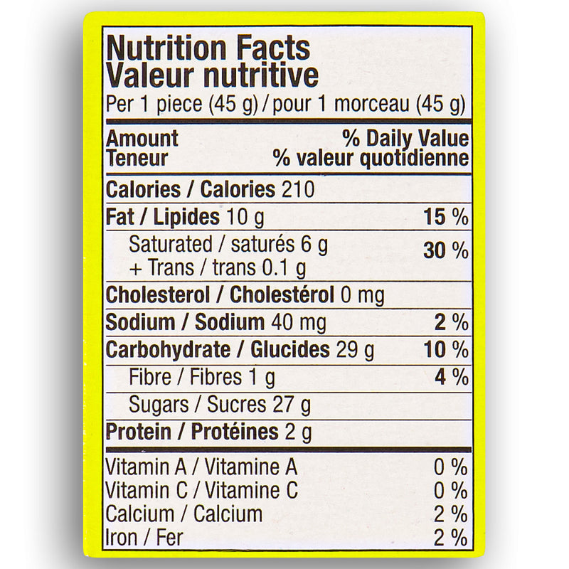 Cherry Blossom Candy 45 g Hershey Canada Back Ingredients