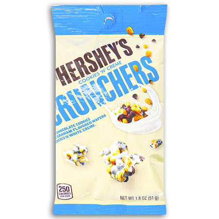 Hershey's Cookies N Creme Crunchers Tube 1.8oz Front