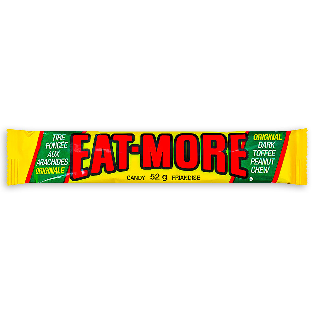 Eat More Candy Bar Hershey Canada Retro Candy 52g Front