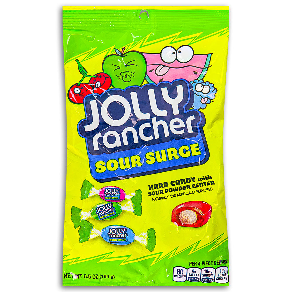 Jolly Rancher Sour Surge Candy 6.5oz Front