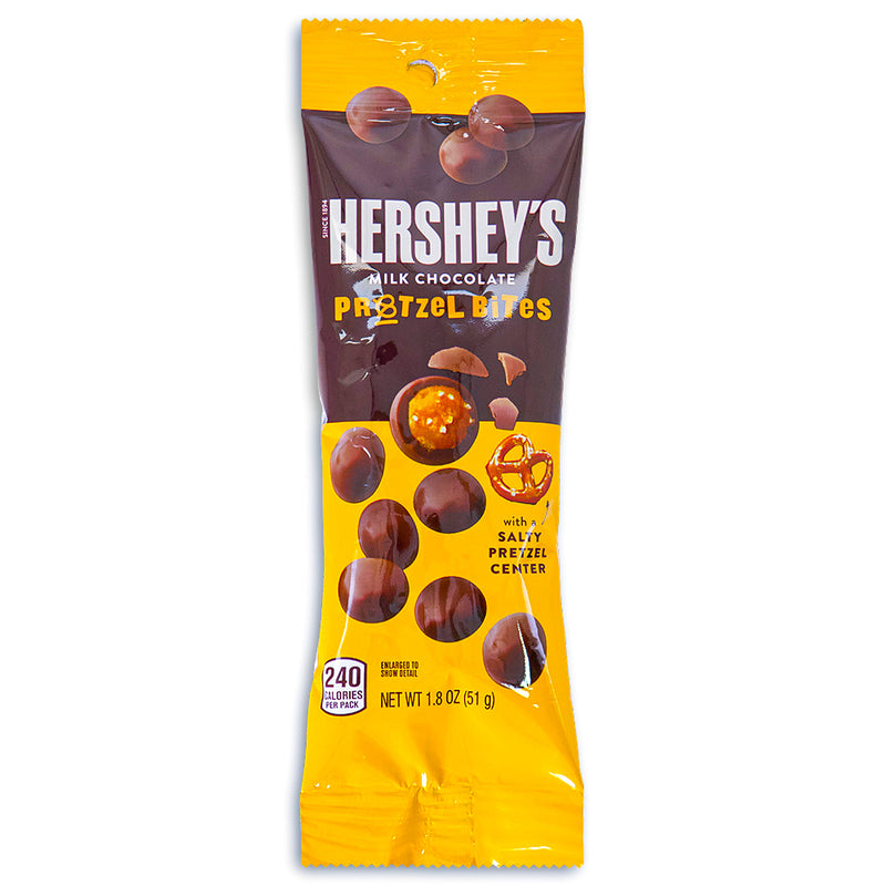 Hershey's Milk Chocolate Pretzel Bites 1.8 oz. Front
