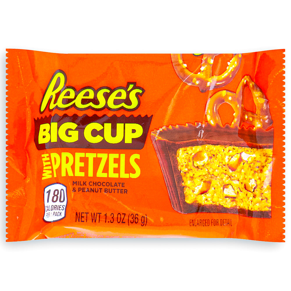 Reeses Big Cup Stuffed with Pretzel 1.3oz Front
