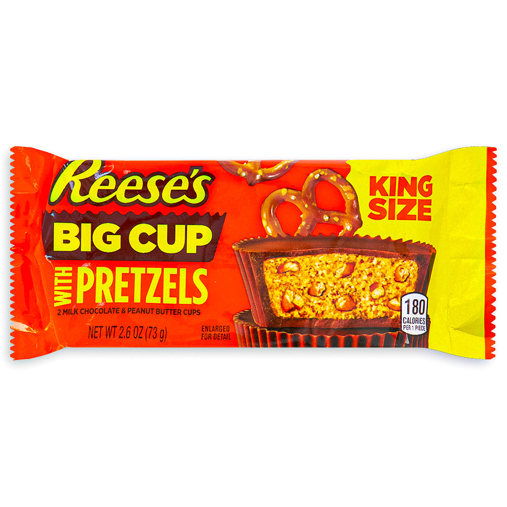 Reeses Big Cup Stuffed with Pretzel King Size 73g FRONT