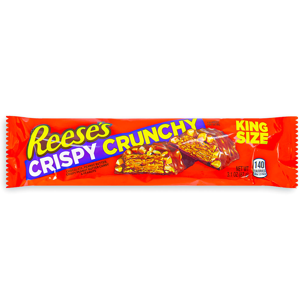 Reese's Crispy Crunchy King Size Candy Bar  3.1oz Front