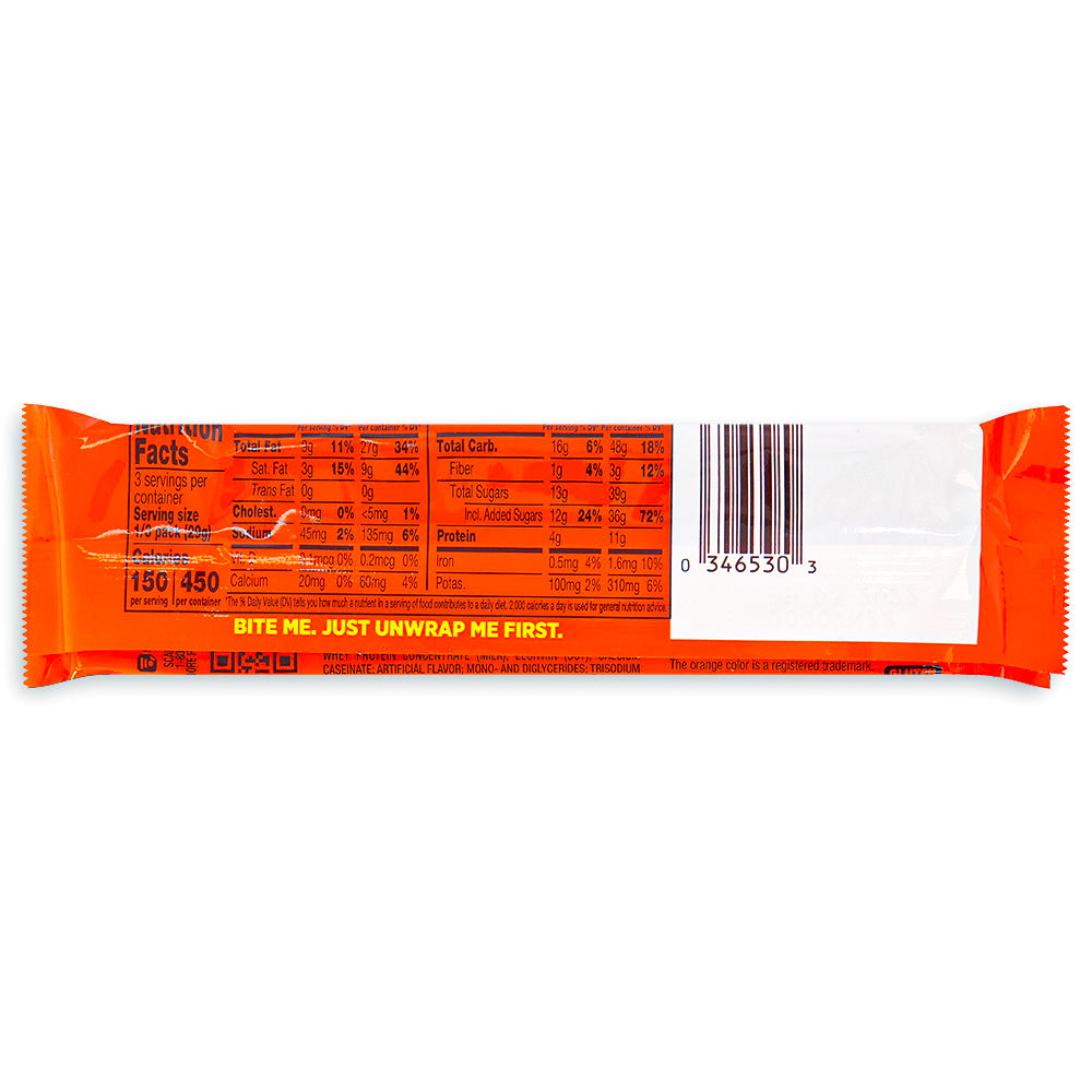 Reese's Nutrageous King Size Candy Bar  87g Back