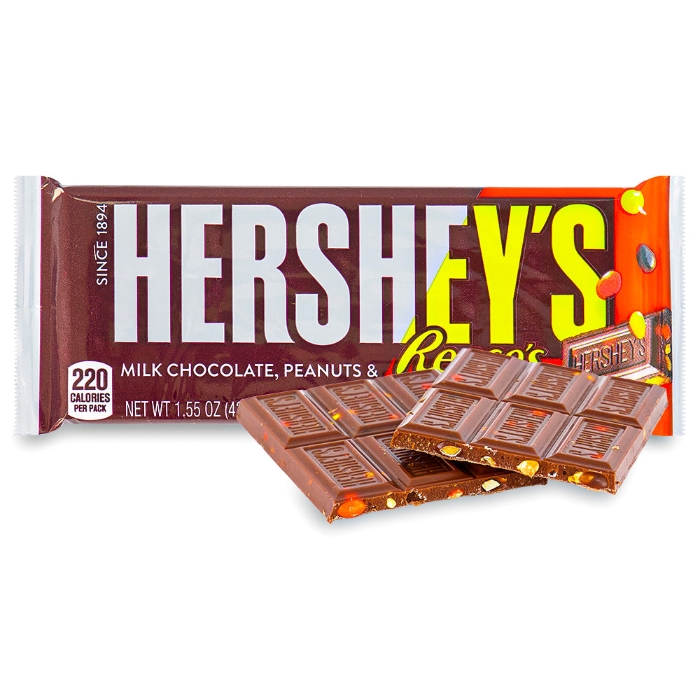 Hershey's Milk Chocolate & Reese's Pieces Candy Bars 43g