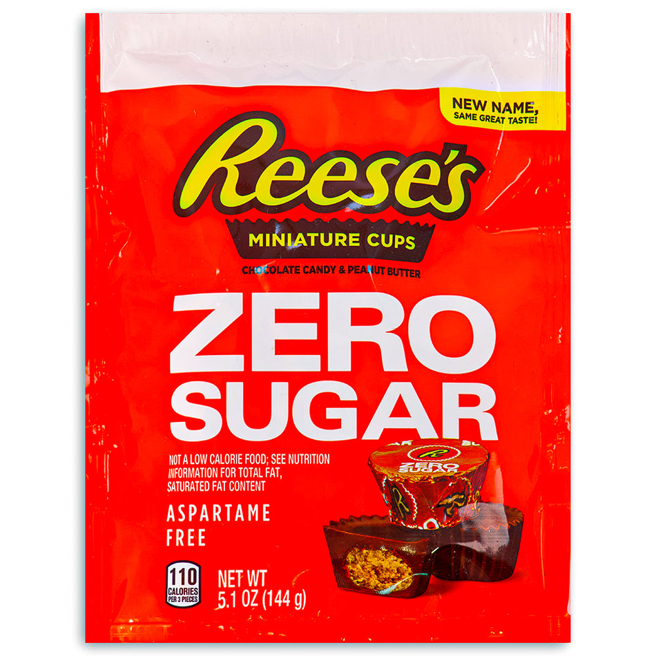 Reese's Zero Sugar Miniature Cups 5.1oz Front