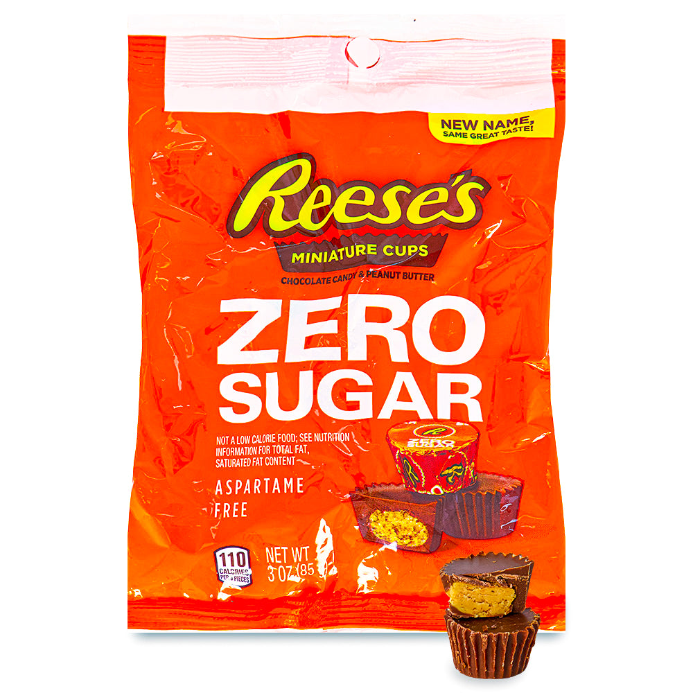 Reese's Sugar Free Peanut Butter Cups Miniatures Peg Bag 3oz