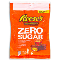 Reese's Sugar Free Peanut Butter Cups Miniatures Peg Bag 3oz Front