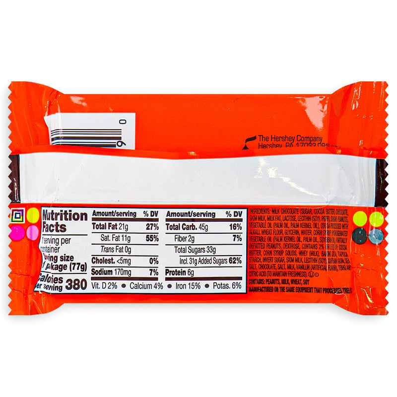 Reese's Snack Cake 2.75oz Back