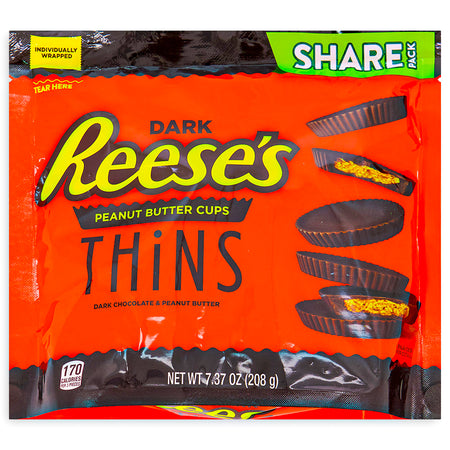 Reese's Thins Dark Chocolate 208 g Front