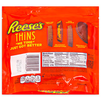 Reese's Thins Milk Chocolate Peanut Butter Cups 7.37oz Back