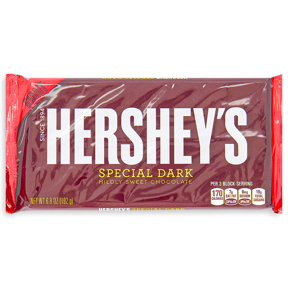 Hershey's Special Dark Giant Bar 192g American Chocolate Bar Front