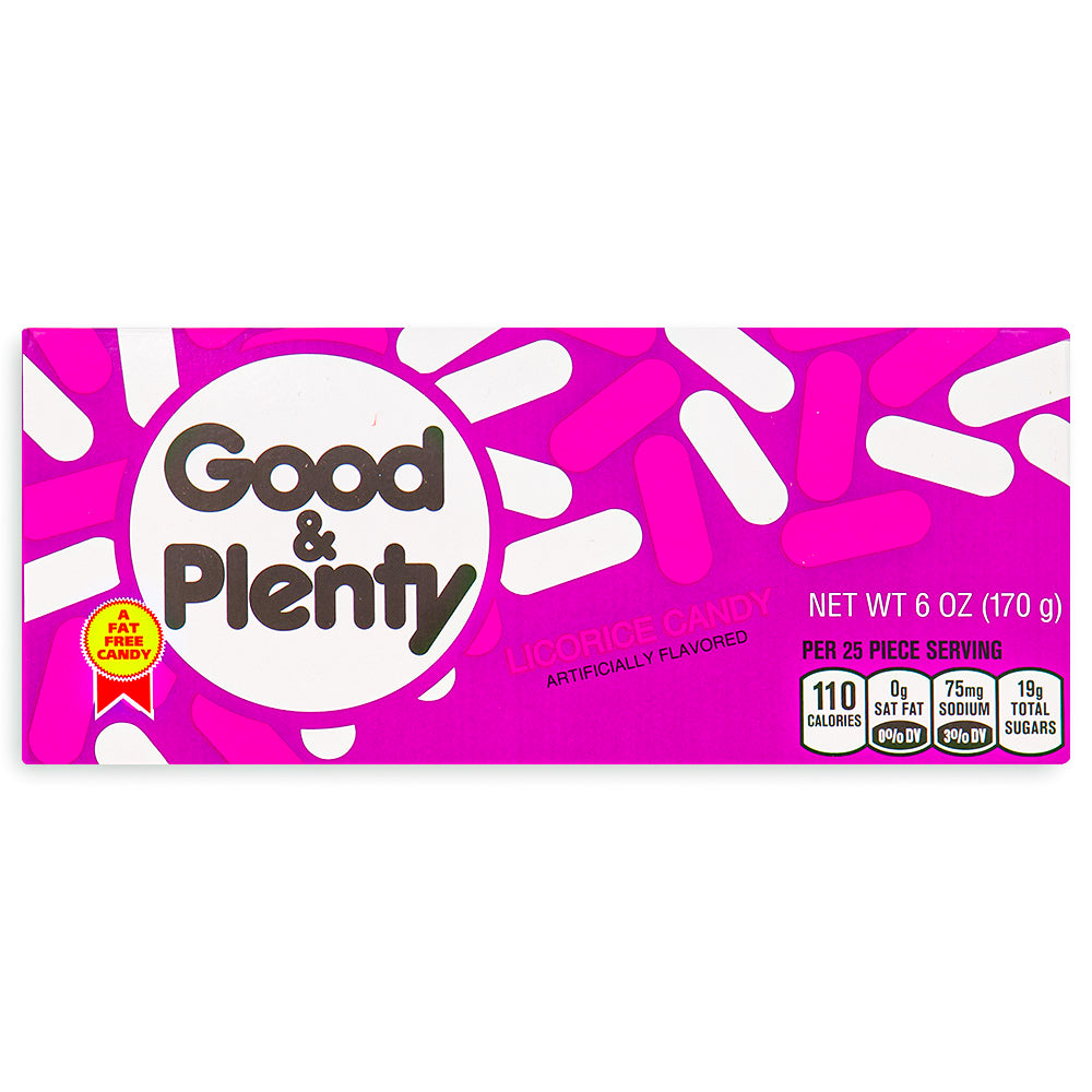 Good & Plenty Candy Theatre Pack Front