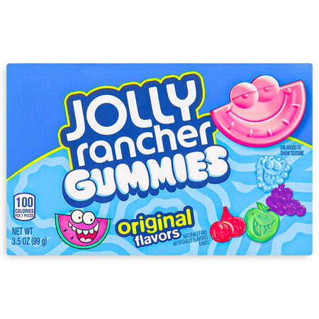 Jolly Rancher Gummies Original Flavors Theater Pack 3.5 oz Front