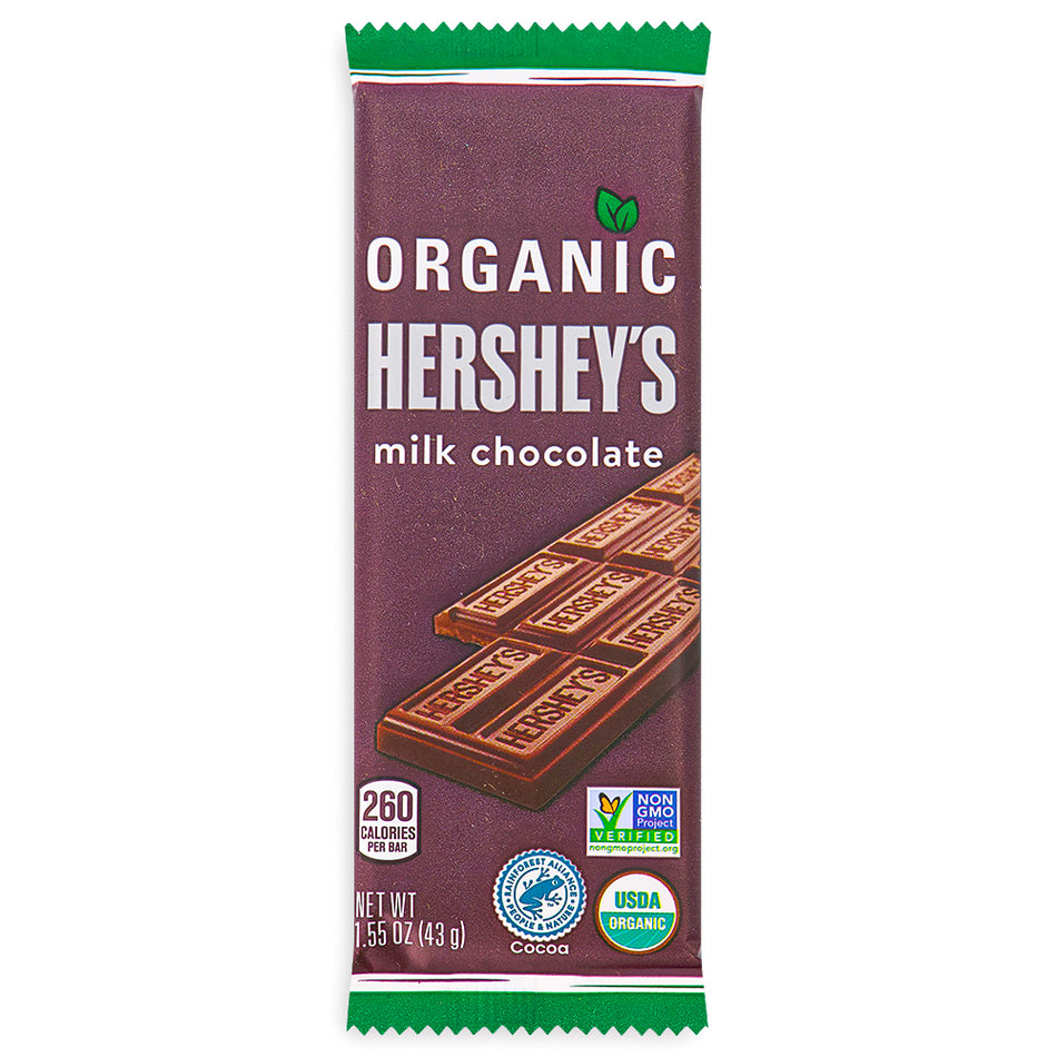 Hershey's Organic Milk Chocolate Bar Front