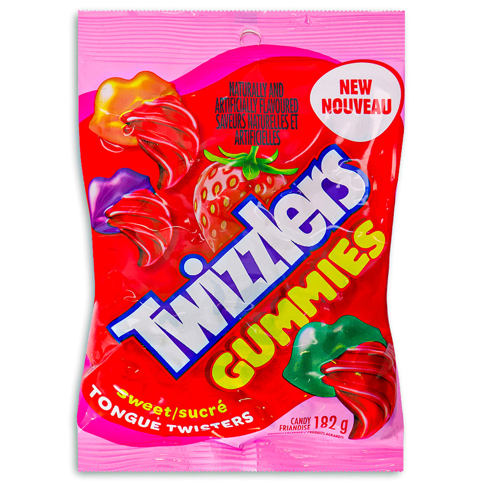 Twizzlers Gummies Sweet Tongue Twisters 182g Front