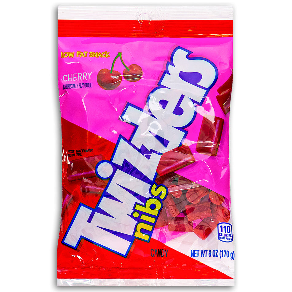 Twizzlers Nibs Cherry Licorice Candy 6oz Front