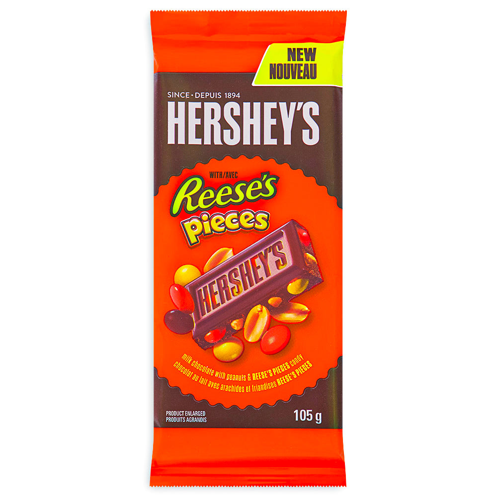 Hershey's with Reese's Pieces chocolate Bar 105 g Front
