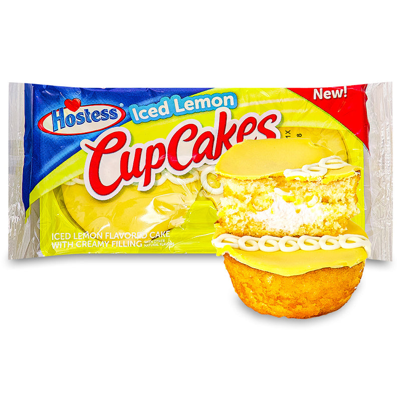 Hostess Ice Lemon Cupcakes 2 pack 90g
