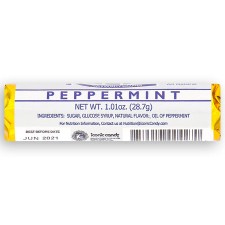 Reed's Candy Rolls Peppermint  Back Ingredients