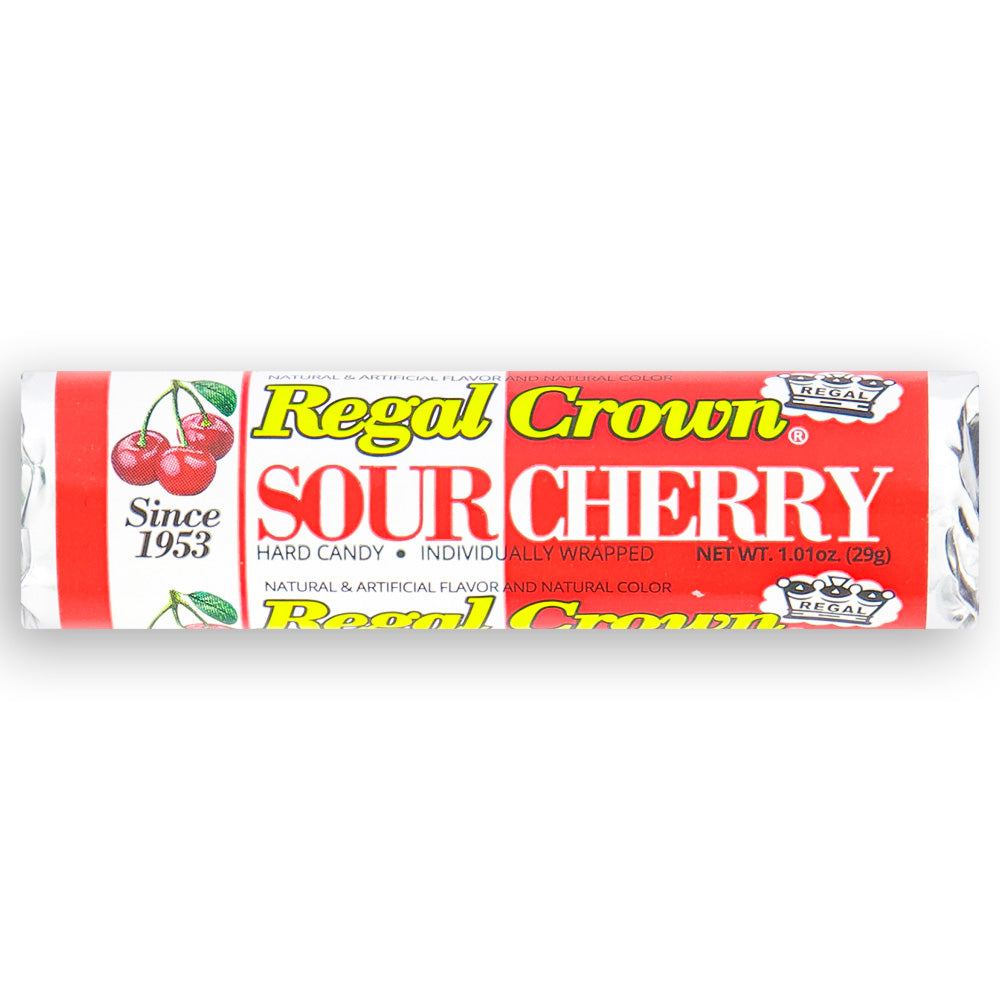 Regal Crown Sour Cherry Candy Rolls Front