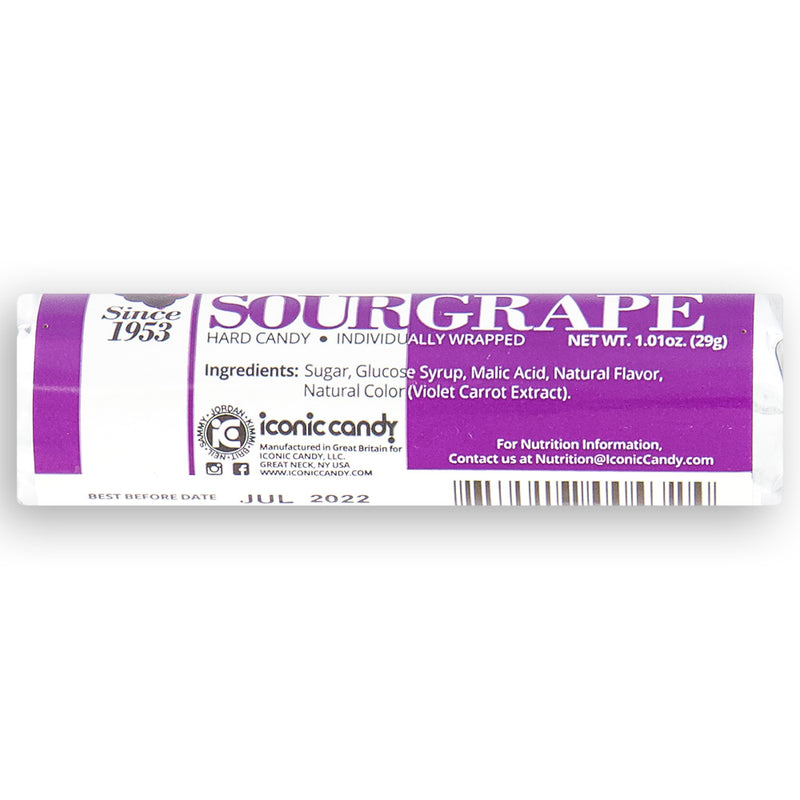Regal Crown Sour Grape Candy Rolls Back Ingredients