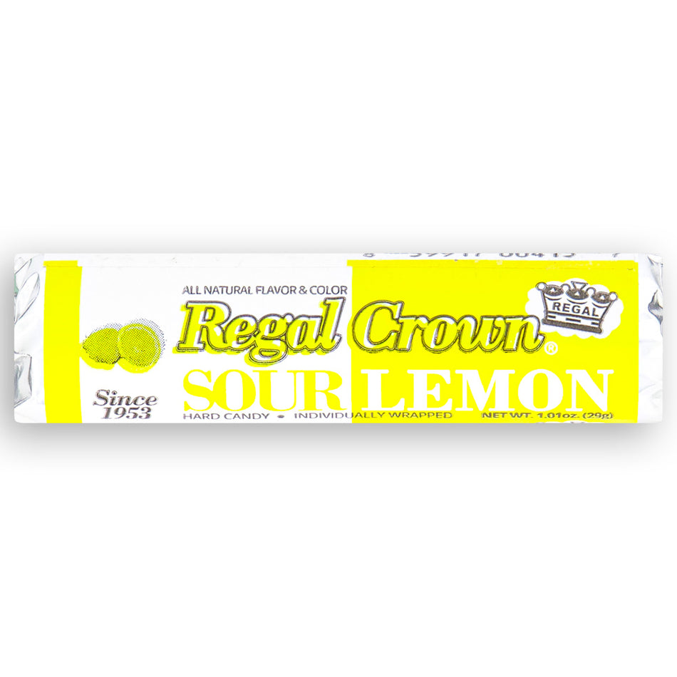 Regal Crown Sour Lemon Candy Rolls Front