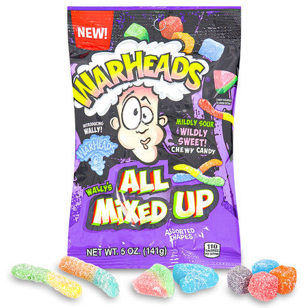 Warheads All Mixed Up Gummy Candies 5oz