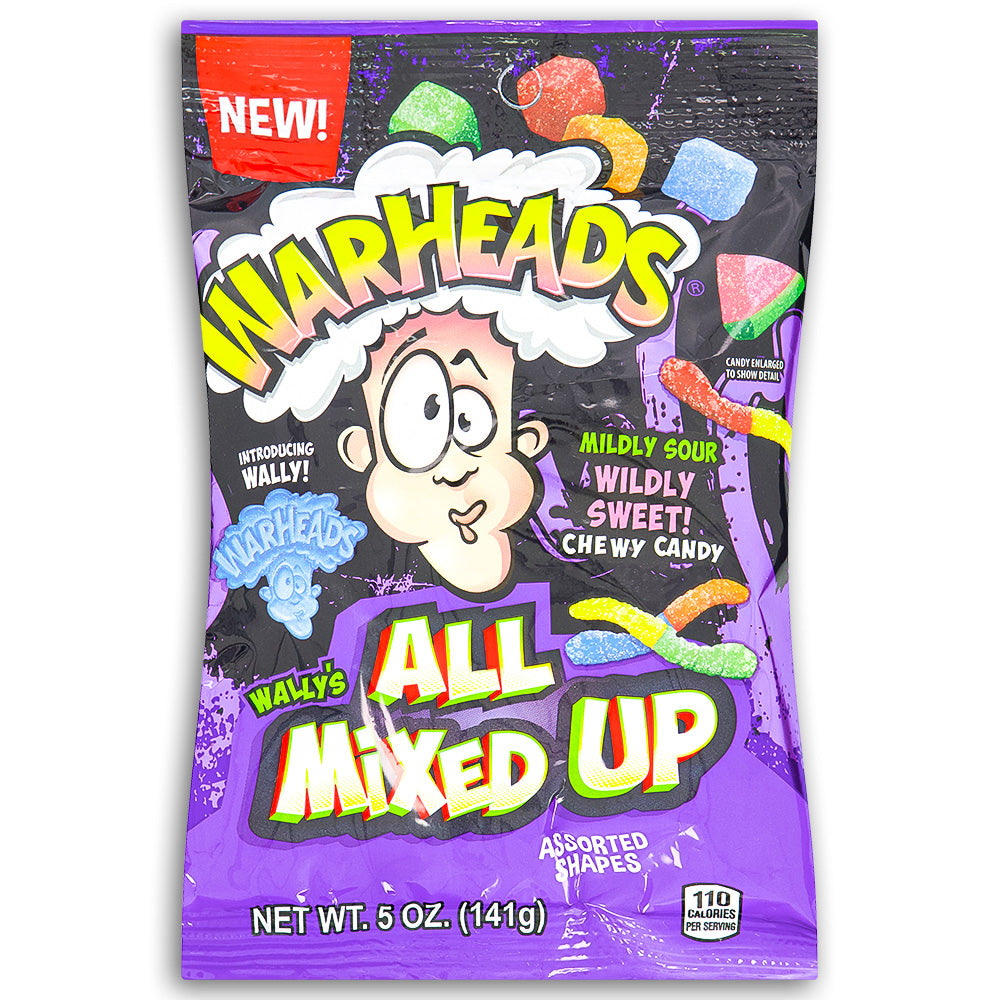 Warheads All Mixed Up Gummy Candies 5oz Front