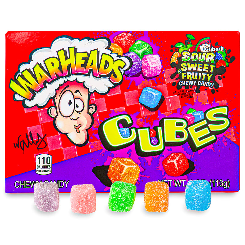 WarHeads Sour Chewy Cubes Theatre Pack 4oz