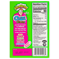 Warheads Ooze Chewz Theater Box 3.5oz Back