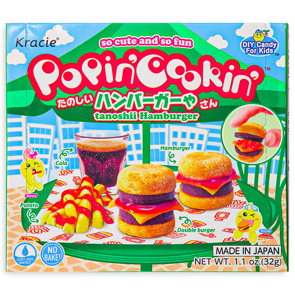 Japanese Kracie Popin' Cookin' DIY Kit Hamburger