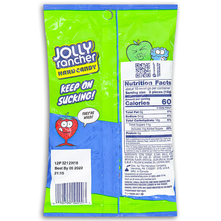 Jolly Rancher Fruit'N'Sour 6.5oz Back Ingredients