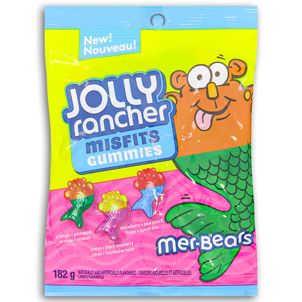 Jolly Rancher Misfits Gummies Mer-Bears 182g Front