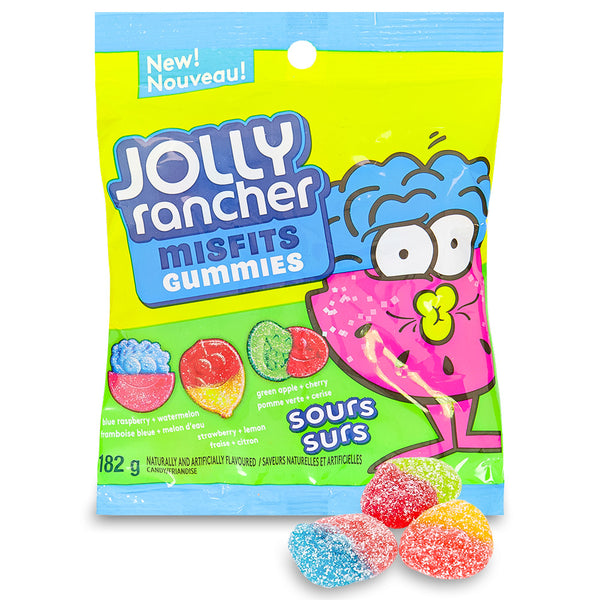 Jolly Rancher Misfits Gummies Sours Candy 182g