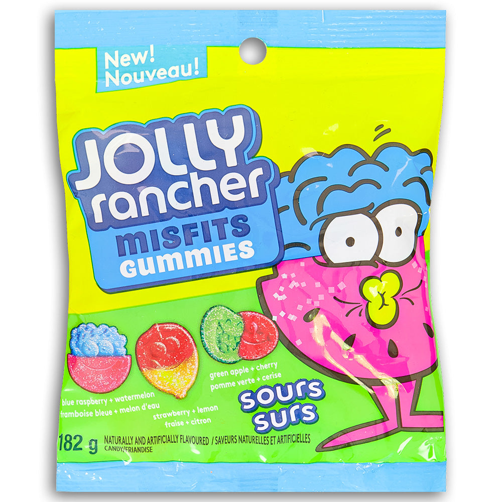 Jolly Rancher Misfits Gummies Sours Candy 182g Front