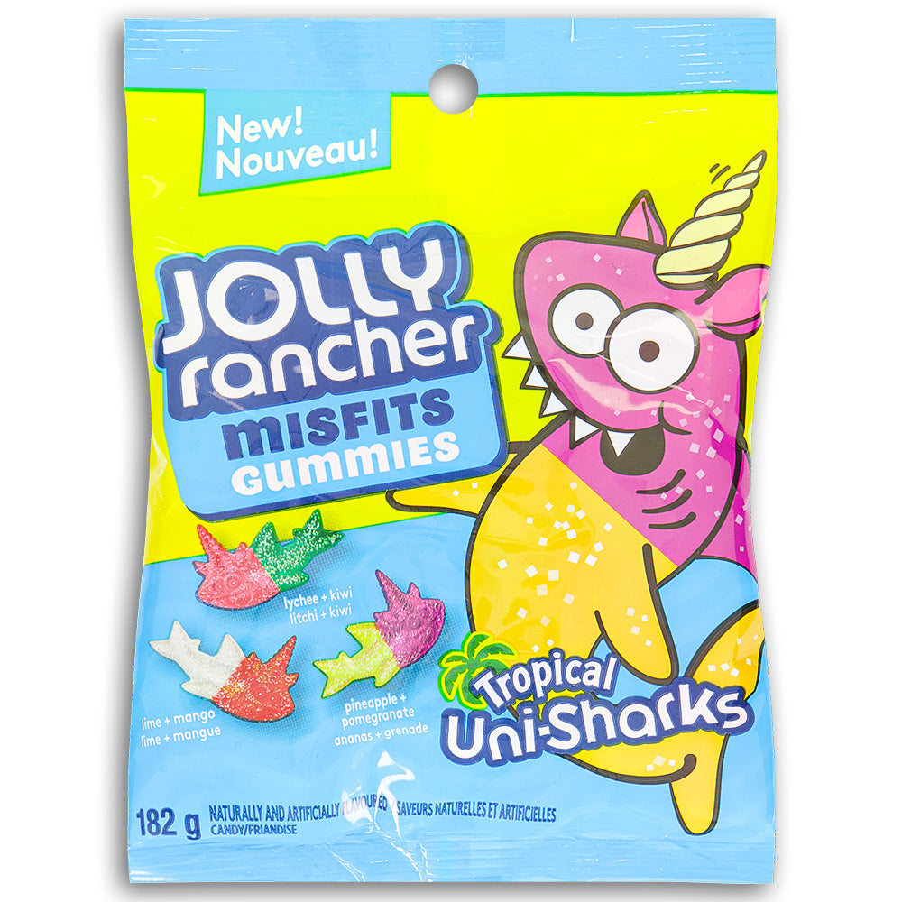 Jolly Rancher Misfits Gummies Tropical Uni-Sharks 182 g Front