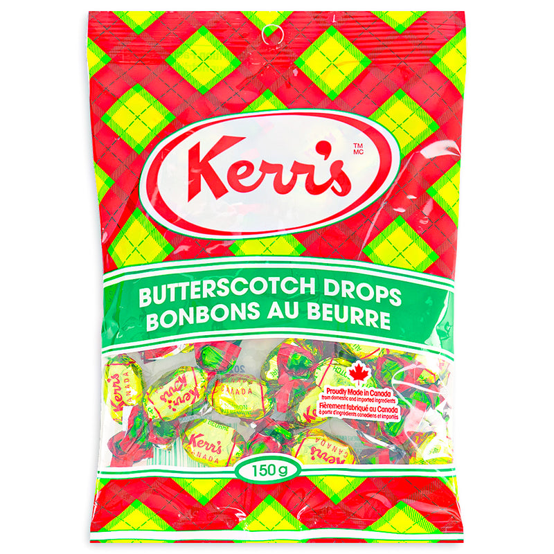 Kerr's Classic Tartan Butterscotch Drops 150g Front