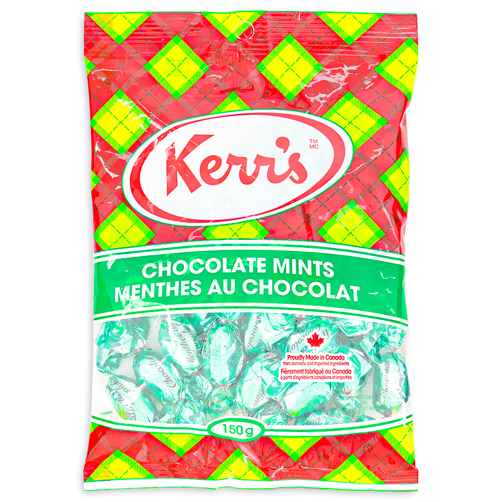 Kerr's Classic Tartan Chocolate Mints 150g FRONT