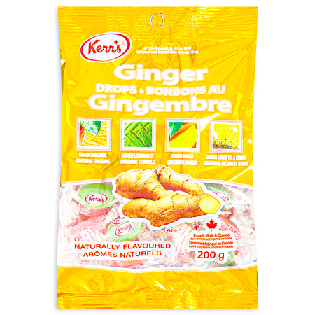 Kerr's Ginger Drops 200g Front