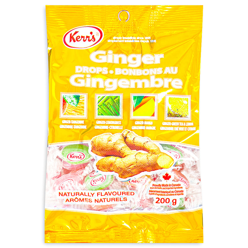Kerr's Ginger Drops 200g Front