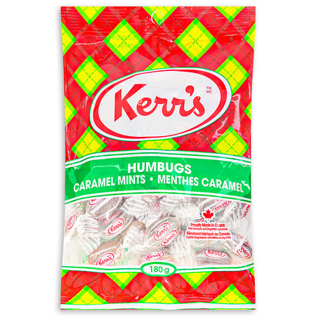 Kerr's Classic Tartan Humbugs Caramel Mints 180g Front