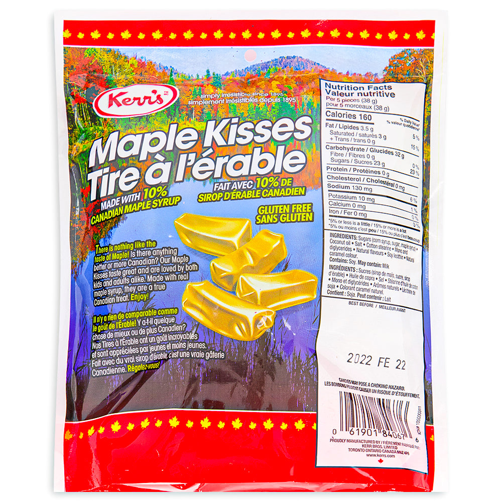 Kerr's Maple Kisses 300g Back