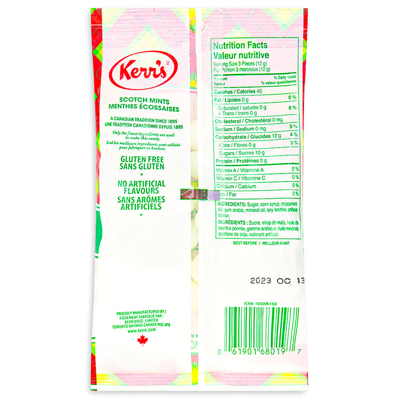 Kerr's Classic Tartan Scotch Mints 180g Back