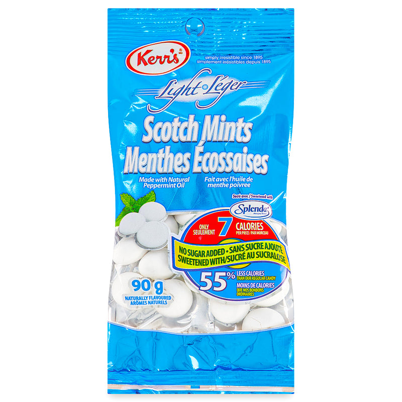 Kerr's Light Scotch Mints No Sugar Added 90g Front
