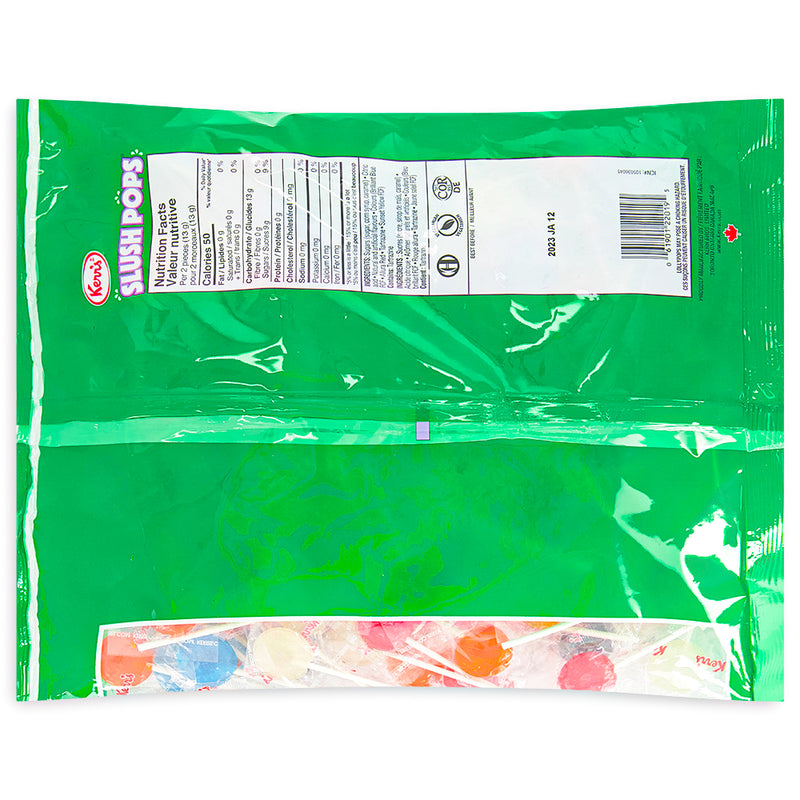 Kerr's Slush Pops 840g Back